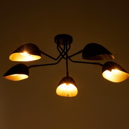 Economic light chandelier 95702/5 5x60W E14, black 45x33x16 cm-2