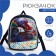 Baby backpack on lightning, blue color