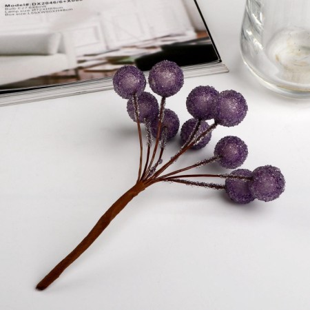 Decor for creativity "Brilliant balls" (1 set = 1 bouquet) in a bouquet 10 pcs mix 10x2 cm-4