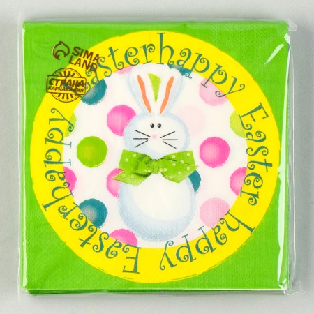 Paper Paper “Light Easter” white rabbit, 33x33 cm, set 20 pcs.-3