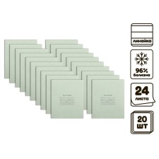 A set of notebooks of 20 pieces, 24 sheets in the line paper factory 