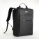 City backpack on a zipper, 2 pockets, with USB, black color