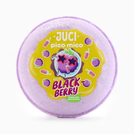 Black Berry bath bomb, 120 g, blueberry aroma, Pico Mico-1