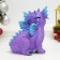 Piggy bank "Drakosh" Violet, 15.5x13x16cm