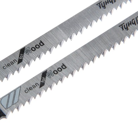 Files for tundra jigsaws, on wood, straight cut, HCS, 75/100 x 2.5 mm, 2 pcs.-2