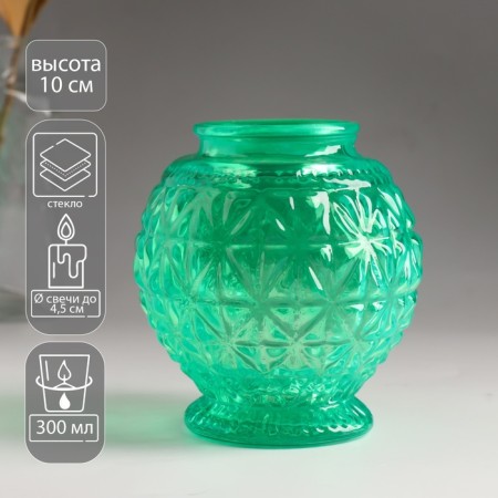 Candle Bank, Scandik Marski Skandik 10.5x10.2 cm, 300 ml Green
