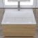 Tumbling under the Uperwood Barsa sink, 50 cm, suspended, white/oak sonom