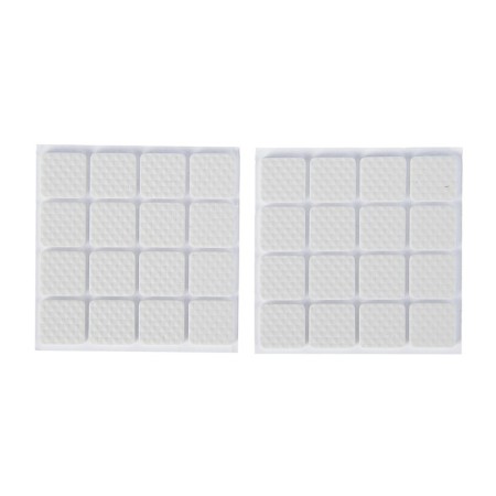 Lining furniture square tundra, size 18 x 18 mm, 32 pcs, polymer, white color