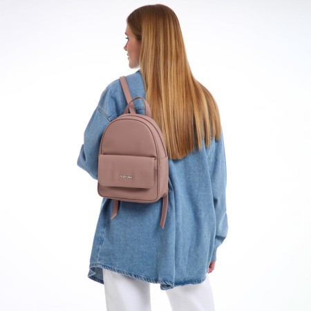 Women's backpack city, Textura, Powder Color-8