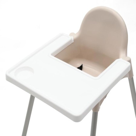 Stool for feeding (beige), plastic-1