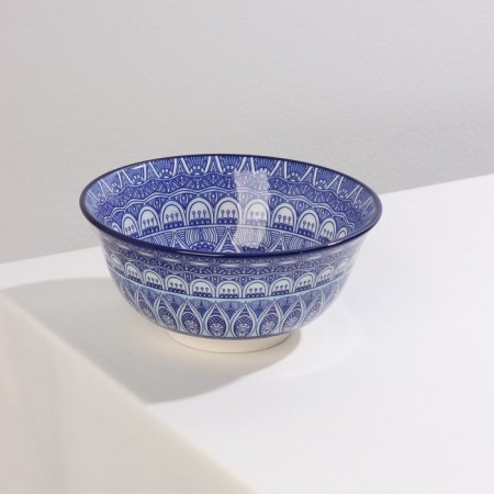Boronnik ceramic shade "Mavlon", 680 ml, d = 16 cm, blue color-1