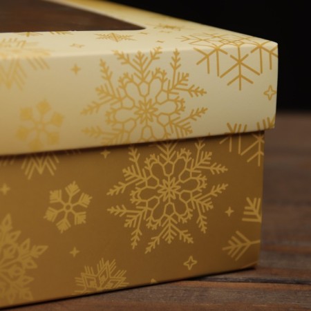 The box is folding, the lid is, with the “New Year's fairy tale” window 24 x 17 x 8 cm-2