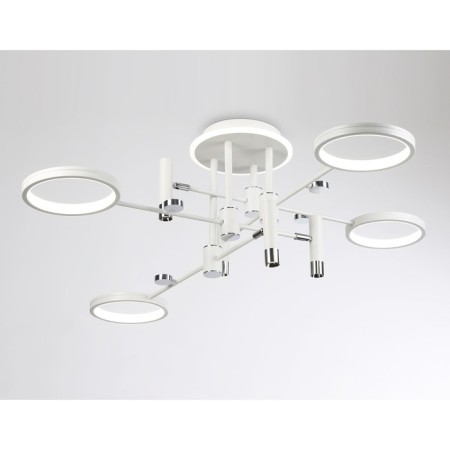 LED ceiling LED with Ambrella Light, Linetech, FL51648, LED, 98 W, 7350LUM, 3000-6400K, Chrome Color, Chrome-4