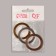Blear tape for decor "Squeezes", 3 pcs, 1 mm, 18 m, bronze/silver/gold color