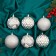 Set of balls plastic D-8 cm, 6 pcs "Samantha" silver