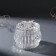 Casket glass "Butterfly with a train" silver 7.5x7.5x7 cm