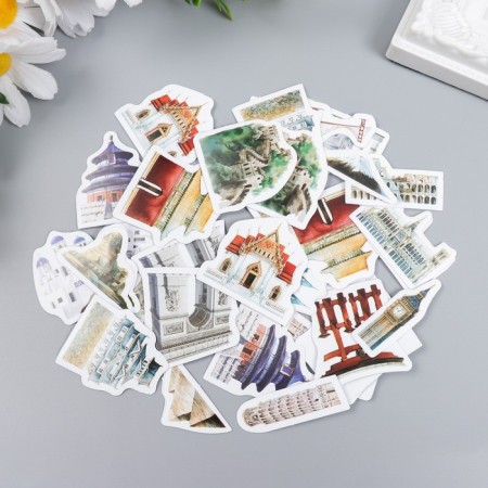 Stickers for creativity "attractions" set of 46 pcs 6.5x4x1.1 cm