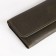 Women's wallet on the button, brown color