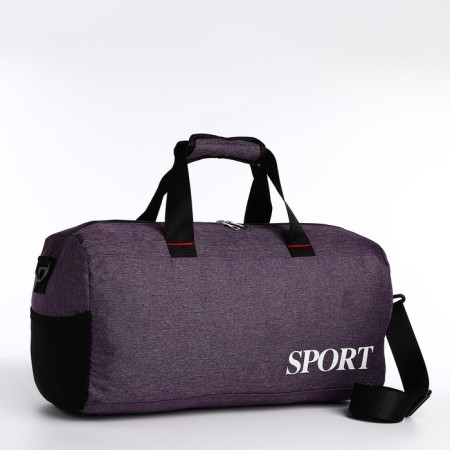 Sports bag with lightning, long belt, purple color