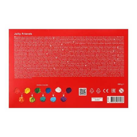 Plasticine 16 colors, 288 g, Erichkrause "Jolly Friends", with a stack, in cardboard packaging-5