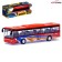 Metal bus "Intercity", inertial, scale 1:43, red color