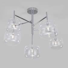 Ceiling chandelier with glass ceiling Jar, 3W, G4, 60x60x44 cm