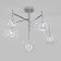 Ceiling chandelier with glass ceiling Jar, 3W, G4, 60x60x44 cm