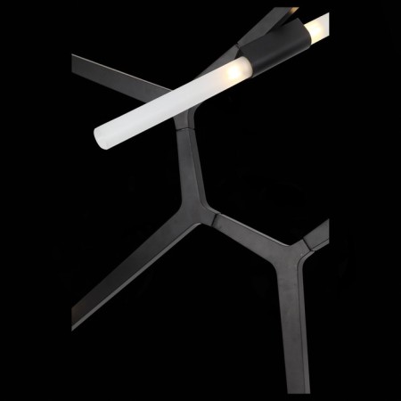 Ceiling Ceiling ST LUCE. SL947.402.14. Laconicita. 14x5 watts, G9, 4000k, 40x160x73 cm, black color-3