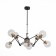 Ceiling Ceiling ST LUCE. SL234.402.08. Varieta. 8x40 watts, E27, 89x89x54 cm, black color, gold