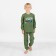 Pajamas: Longslit and trousers for boys Basic, height 86-92 cm, Khaki color