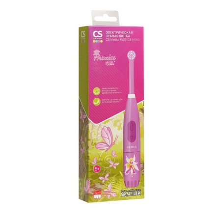 Electric toothbrush CS Medica Kids CS-463-G, 18000 moves/min, 2HAAA, pink-6