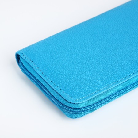 Women's wallet with lightning, blue color-2