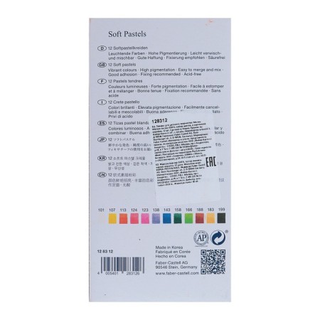 Pastel Dry Artistic Soft Faber-Castell Gofa 12 colors 128312