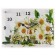 Carty clock is wall-mounted, interior "chamomiles", silent, 30 x 40 cm