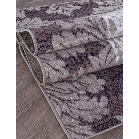 Rectangular carpet Merinos Silver, size 150x400 cm, color Gray-Purple-2