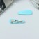 Invisibility for hair "Adeli" (set 2 pcs) shine continuous, 5 cm, blue
