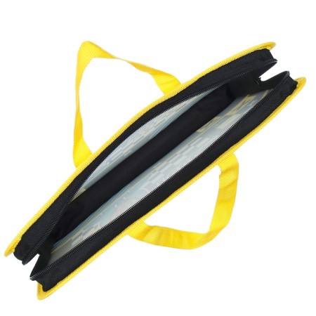 Folder with A4 handles, 340 x 245 x 35 mm, plastic, zipper around, Hatber "Vlad A4"-4