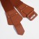 Women's belt, width 7.5 cm, metal buckle, redhead red