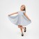 Dress elegant children's KAFTAN, p. 32 (110-116 cm), silver