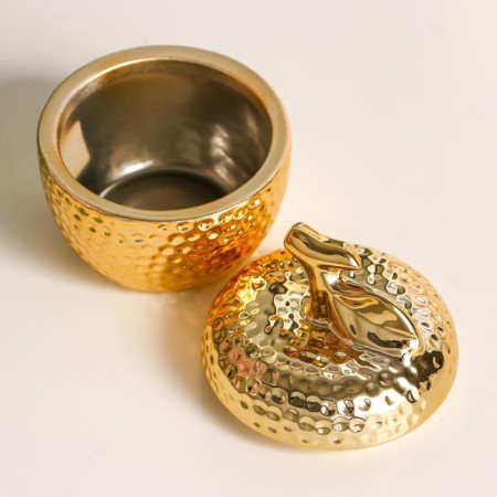 Coramics Coramics "Golden Apple" 8.5x7x7 cm-4