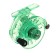 Inertial coil, plastic, diameter 6 cm, guide fishing lines, green color, 109