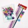 Crossing with a cross with beads "Flowers", a set for creativity, 20 x 25 cm
