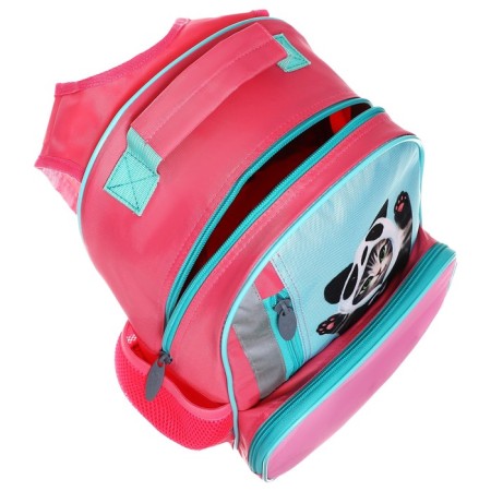 School backpack, 37 x 26 x 13 cm, ergonomic back, calligrata orth "cat panda"-14