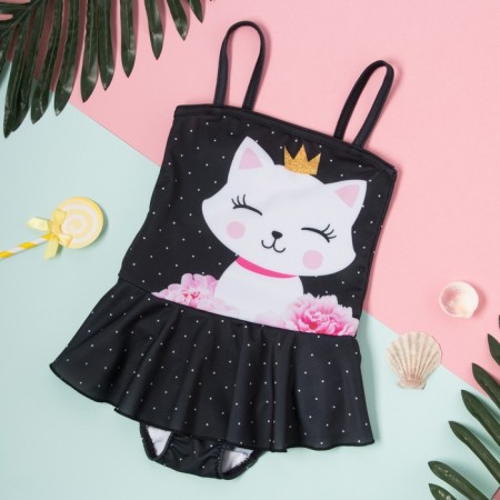 Children's swimsuit KAFTAN "Kotik", height 122-128 (34), black-6