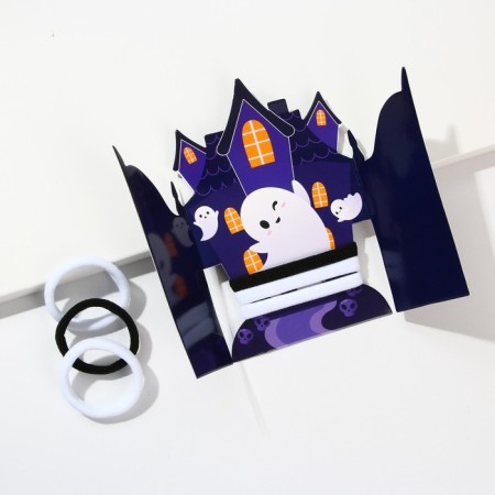 Hair gum for Halloween "Military Ghost", D = 4 cm, 3 pcs.-2
