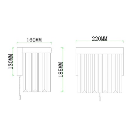 Wall lamp Arte Lamp Francheska A1037AP-1PB, E14, 60 W, 22x16x18 cm, copper-3