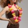 Hawaiian necklace "petals", Mix colors