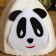 Bath cap with children's applique "Pandochka" felt