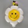 Polymer ball 16 "" White chamomile with a bee ", with a wand