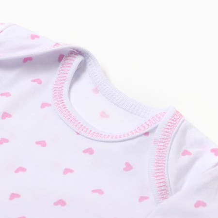 Children's T -shirt, white color/hearts, height 80-1